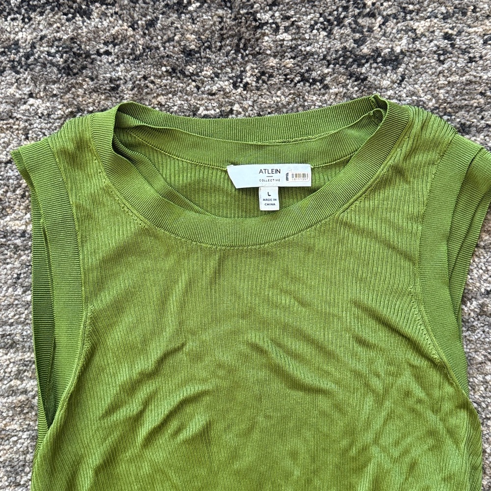 Atlein x RTR Green Knit Midi Dress - Picture 10 of 10